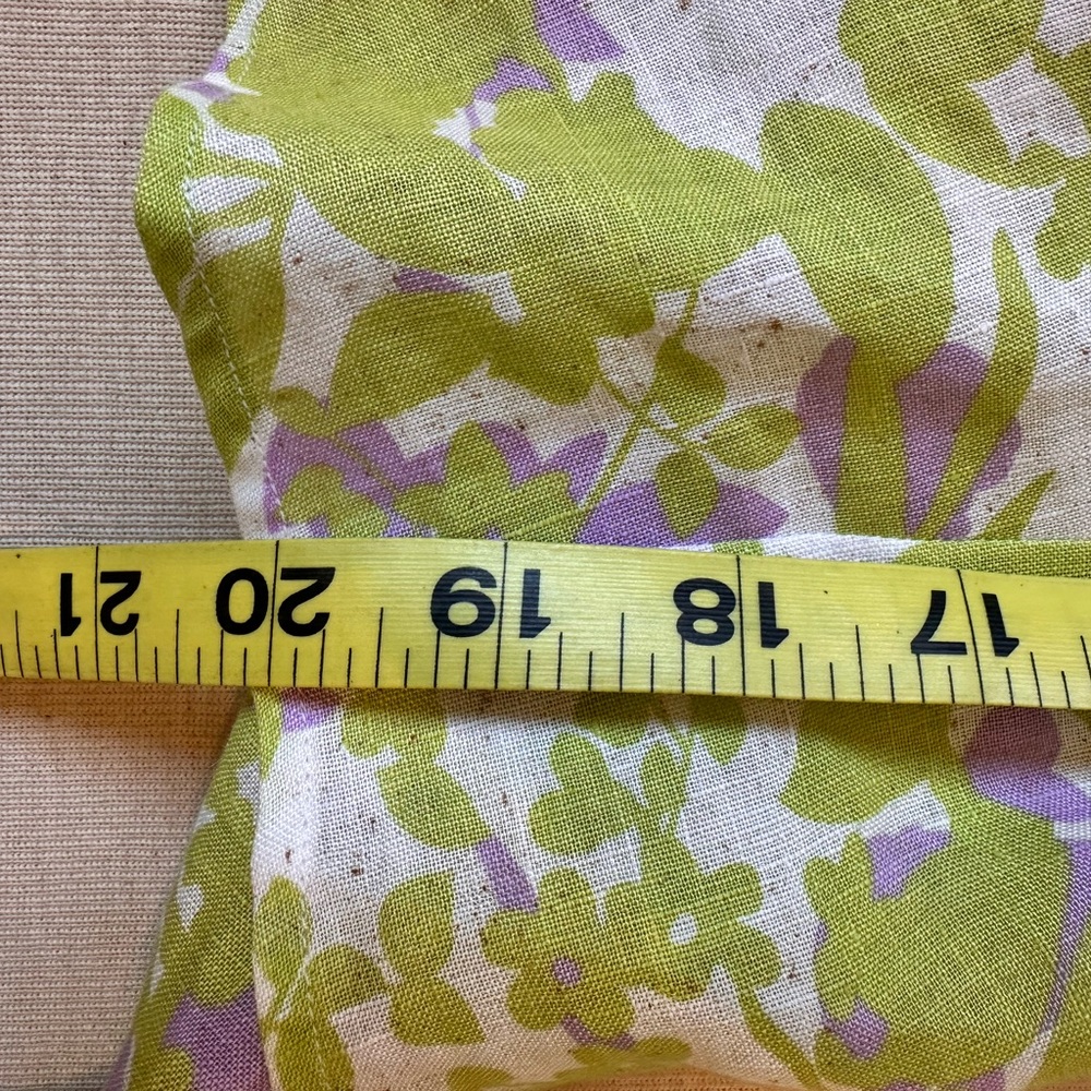Loro Piana Purple and Green Linen Blouse - Picture 14 of 16